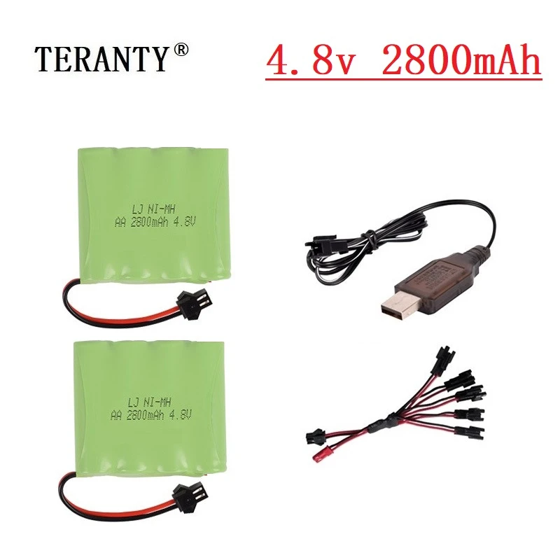 

( SM PLUG ) 4.8v 2800mah NiMH Battery For Rc toys Cars Tanks Robots Boats Guns 4.8v Rechargeable Battery Ni-MH AA Battery Pack