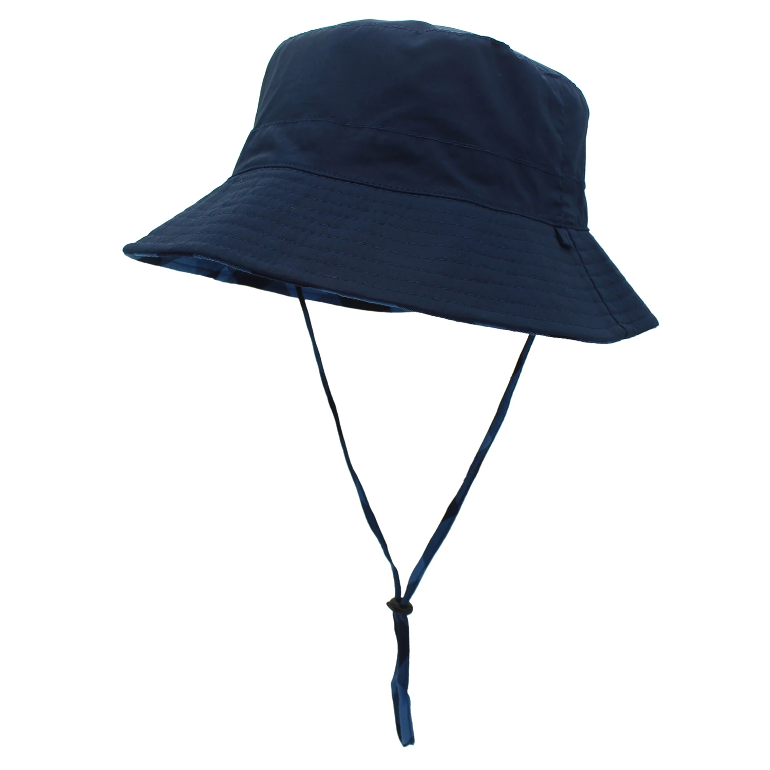 Соединительная женская шляпа ведро с широкими полями упаковываемая хлопковая Двусторонняя Солнцезащитная шляпа со съемным шнуром для лета
