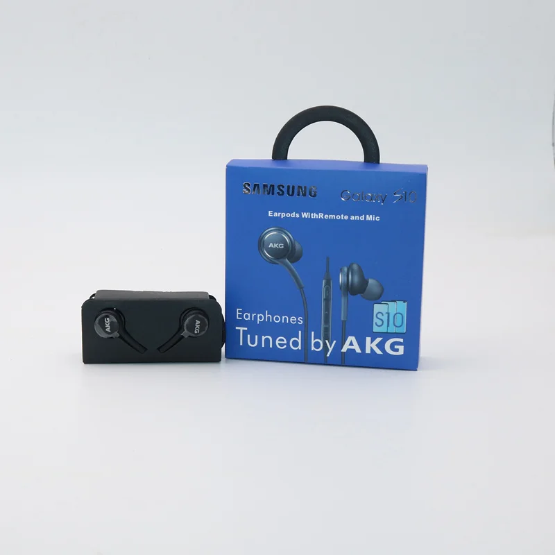 Наушники AKG черные eo IG955 3,5 мм/type-c в уши с микрофоном Проводная гарнитура для Galaxy samsung note10/note10+ S8 S9 s10 смартфон