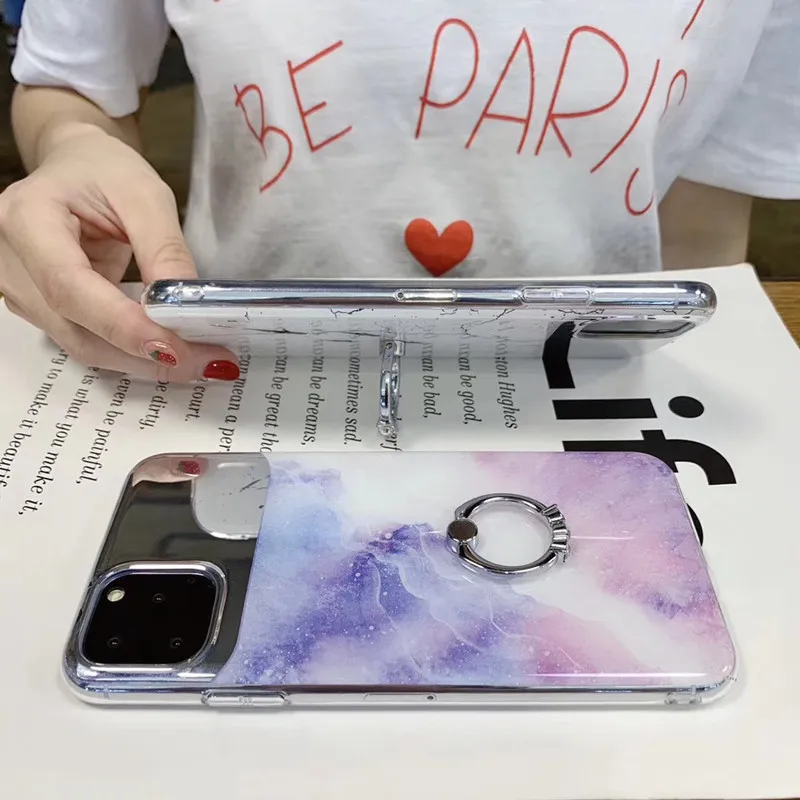 KONSMART Redmi Note 9S Case For Xiaomi Redmi Note 9 Pro Max Marble Mirror Silicone Soft Finger Ring Phone Case Redmi Note 9Pro KONSMART Redmi Note 9S Case For Xiaomi Redmi Note 9 Pro Max Marble Mirror Silicone Soft Finger Ring Phone Case Redmi Note 9Pro