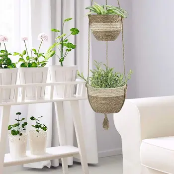 

Handmade Plant Hanger Flower Pot Hanger Holder Basket Indoor Outdoor Balcony Garden Decoration