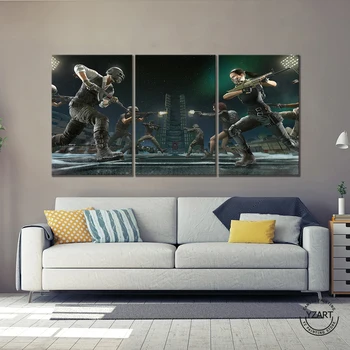 

PUBG Guild Wars Game Poster Pictures Canvas Painting Wall Art for Home Decor,Unframed