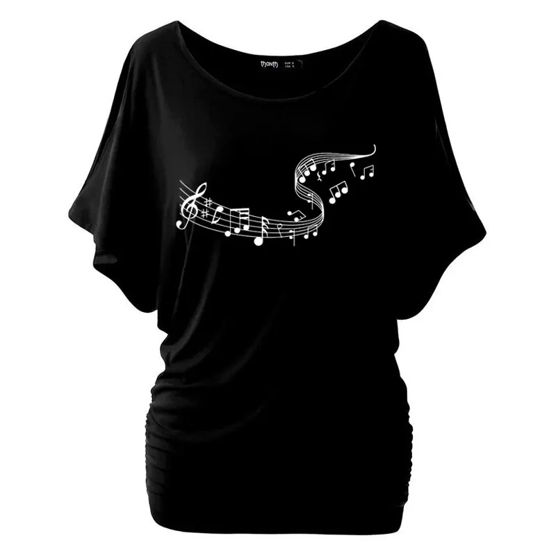 2022 New Music Notes Band T Shirt Women Shirts Summer Tops Musical