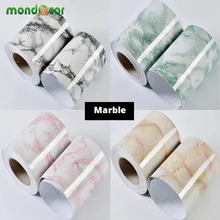 10 м самоклеющаяся плинтус домашний декор Водонепроницаемая Гостиная Ванная комната линия талии Настенная Наклейка-бордюр мраморные обои границы