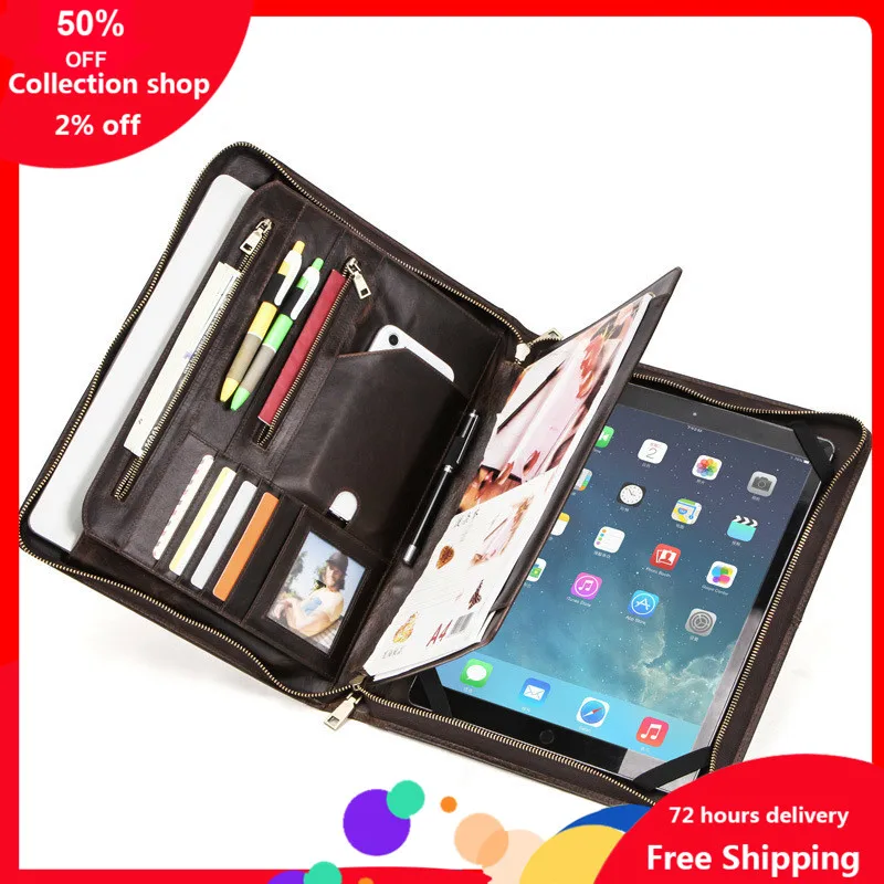 

cowhide suitable for 13.3-inch Apple computer hold paper 12.9-inch protective cover pack New Design korean Style free shipping