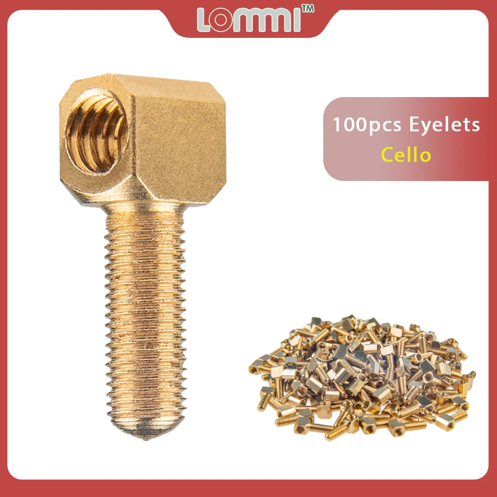 Peças-parafuso de Bronze para Violino Anel tipo Sapo com Bordas Lommi Arco Violoncelo Baixo Duplo Vertical 100 - - Image 2