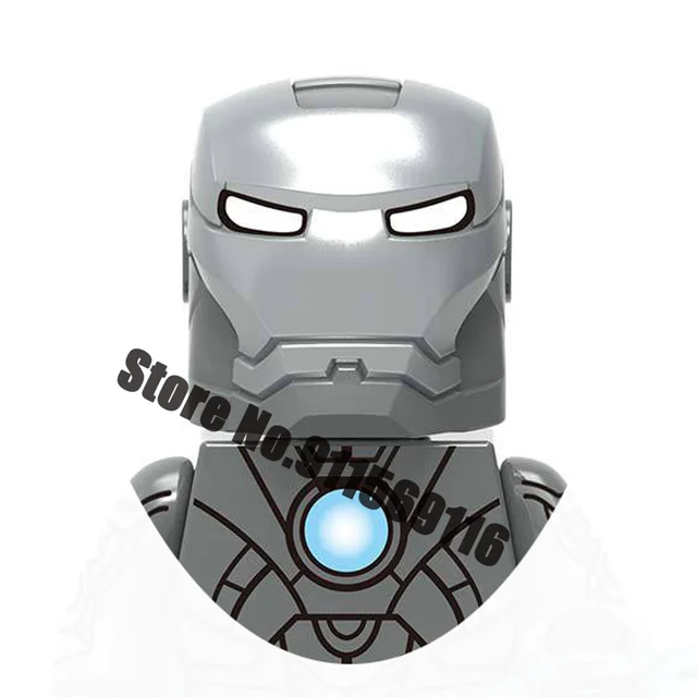 Superhero Iron Man Mark Building Blocks Bricks Tony Stark War Machine Ultron Action Figures Kids Toys Christmas Gifts H-X1228