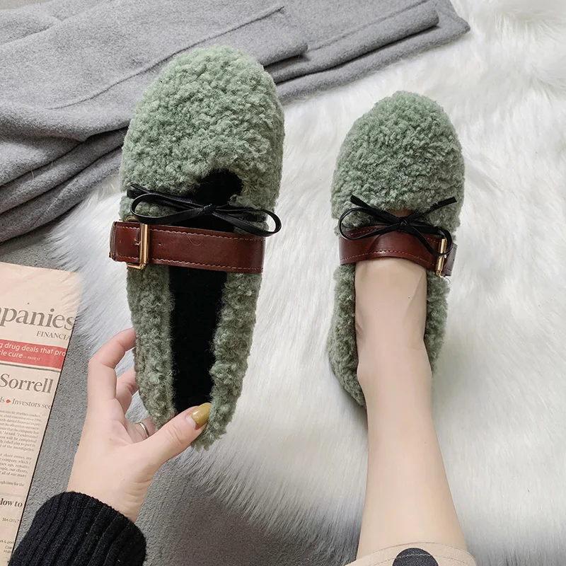 

Round Toe 2019 Fashion Women's Autumn Nurse Shoes Slip-on Loafers Fur Casual Female Sneakers Flats Modis Fall Nursing Slip On