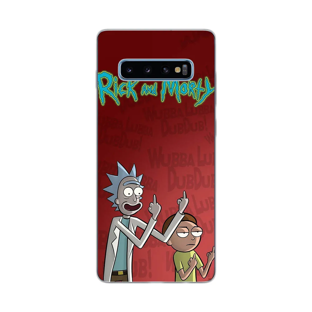 Чехол для телефона Rick and Morty с героями мультфильмов для Samsung Galaxy S8 S9 S10 Plus S6 S7 Edge S10E Note 8 Note 9 Note 10 Pro Cover Etui - Цвет: C20