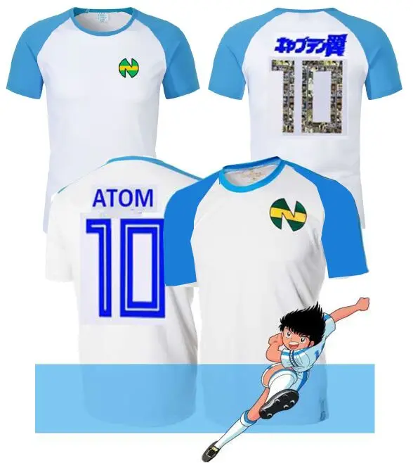Детские мужские Camisetas Futbol футбол Оливер атом капитан Tsubasa косплей Ozora Nankatsu рубашка