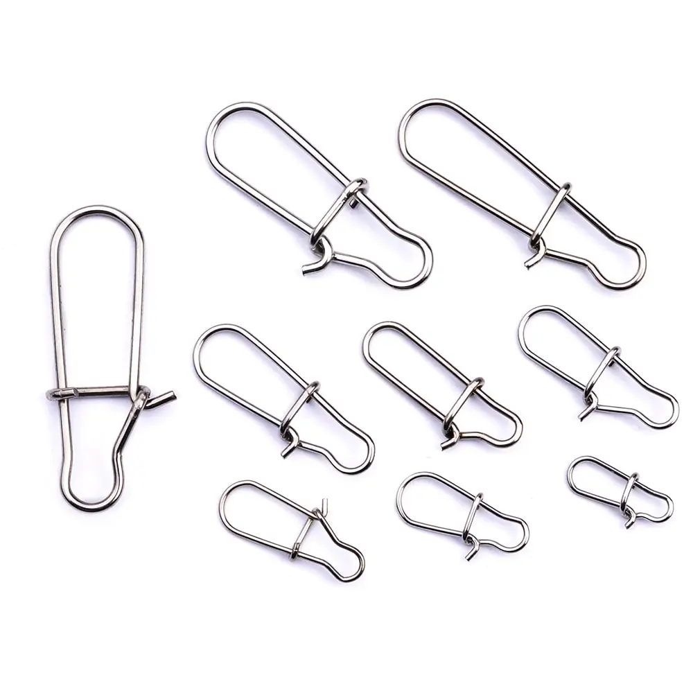 Clasp stainless &quotfishing gear&quot 10 pcs/set (fast delivery in Russia) carabiner bait for catching fish | Спорт и развлечения