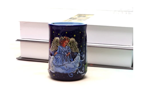 New Christmas Snowflakes, Christmas Boots, Ceramic Cup, Cartoon Cup, Penholder, Milk Coffee Cup cute mug - Цвет: A4