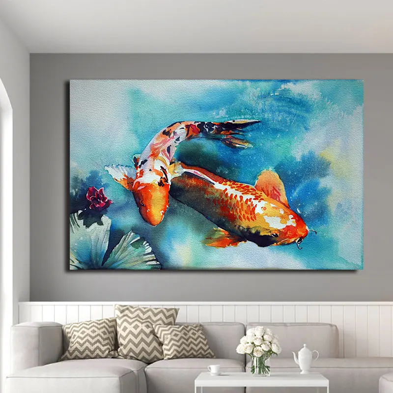 Close-Up of Two Koi Fish in a Pond Stock Photo - Image of relaxation
