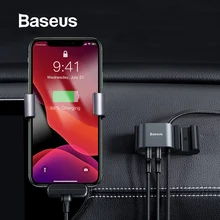 Baseus USB кабель Автомобильное заднее сиденье двойной USB зарядное устройство с зарядным кабелем для iPhone xr 8 7 6 6s plus USB кабель для передачи данных Шнур для телефона адаптер