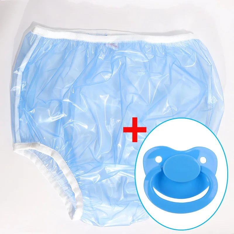 Abdl Adult Diapers Onesize Blue Incontinence Panties Pvc Reusable Adult  Baby Pants Diaper Plastic Pants Plus 1 Adult Pacifier - Disposable Diapers  - AliExpress