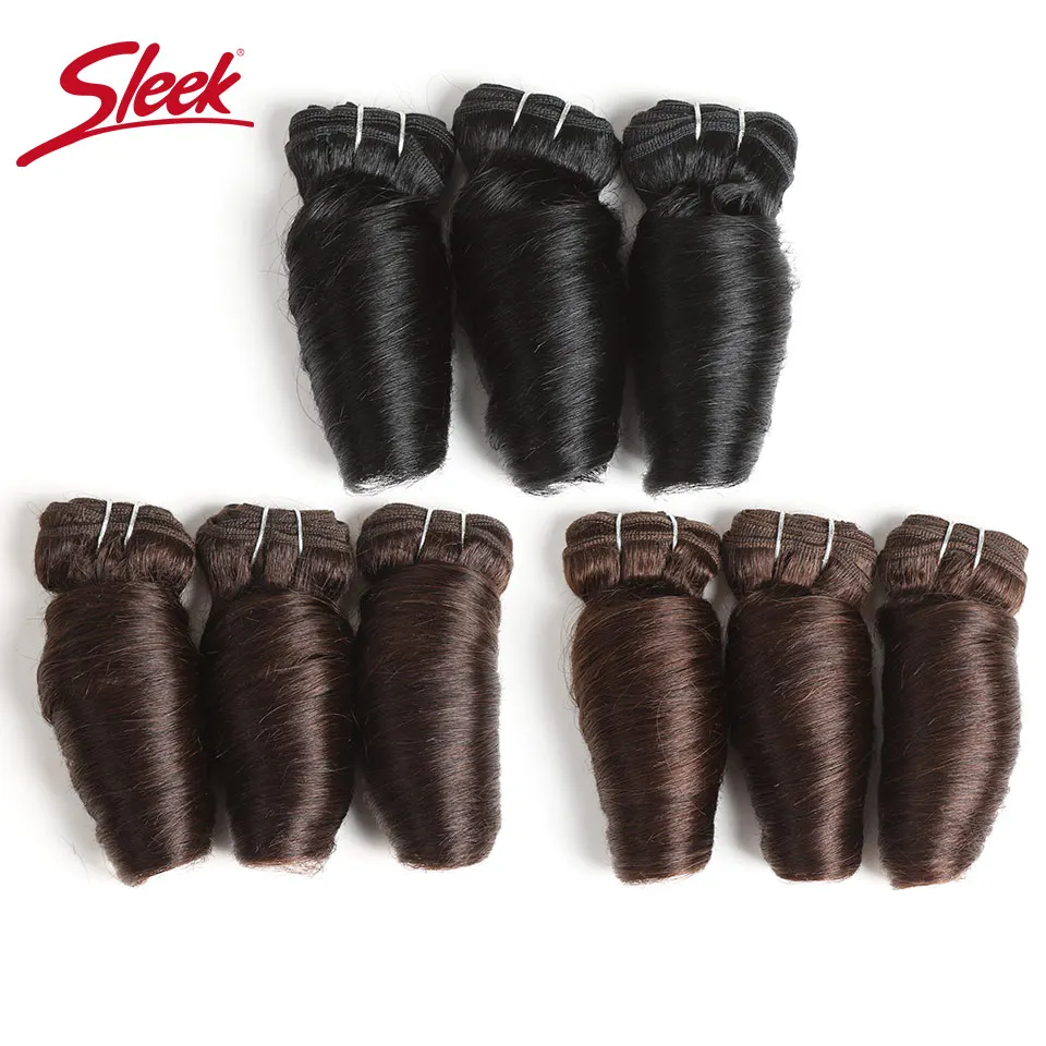 Sleek Indian Remy Loose Wave Human Hair Double Drawn P1B/30# Natural Color Brown 2# 4# 33# Bundles Extension 3 Pcs a Lot | Шиньоны и