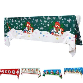 

1 Pcs 108*180cm Christmas Table Cloth Dinner Party Tablecloth Christmas Table Festival Party Decoration