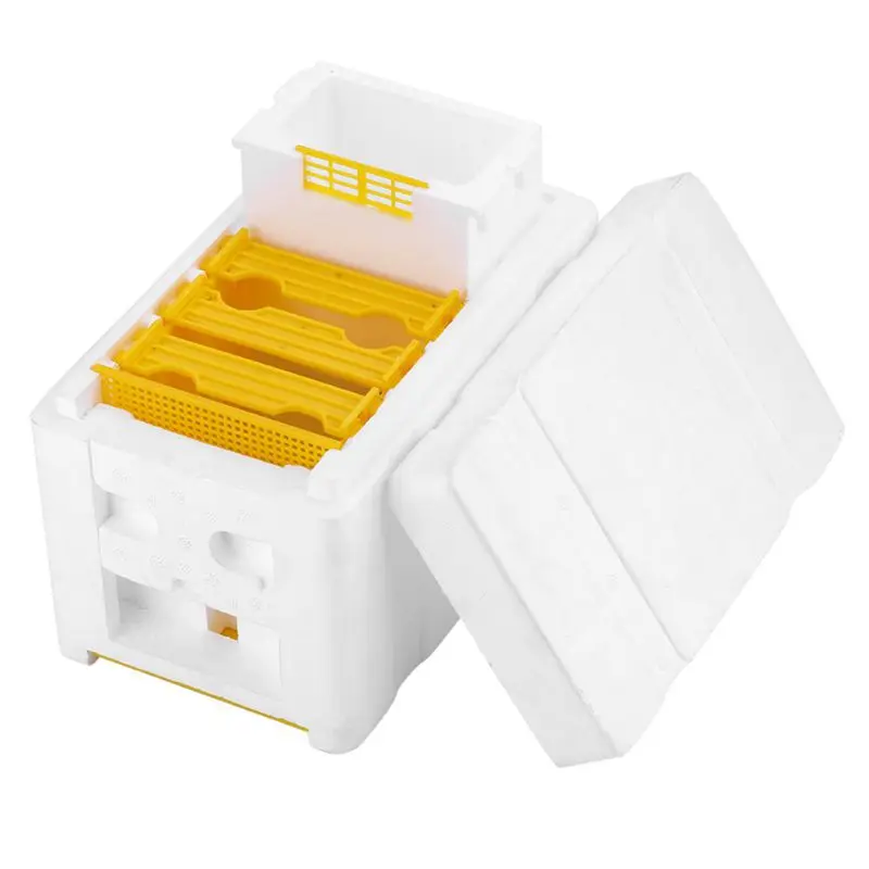 Пчелиный улей Пчеловодство королевская коробка Pollination Box пены рамки инструмент пчеловода комплект