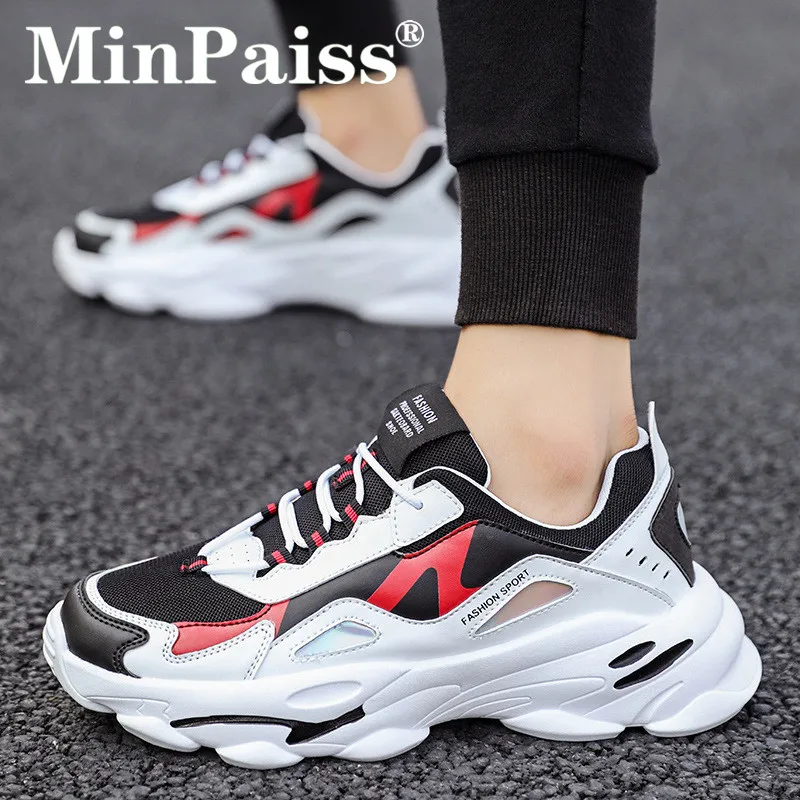 Beste Nieuwe Lente Herfst Casual Schoenen Mannen Sneaker Trendy Comfortabele Mesh Mode Lace Up Volwassen Mannen Schoenen Zapatos Hombre