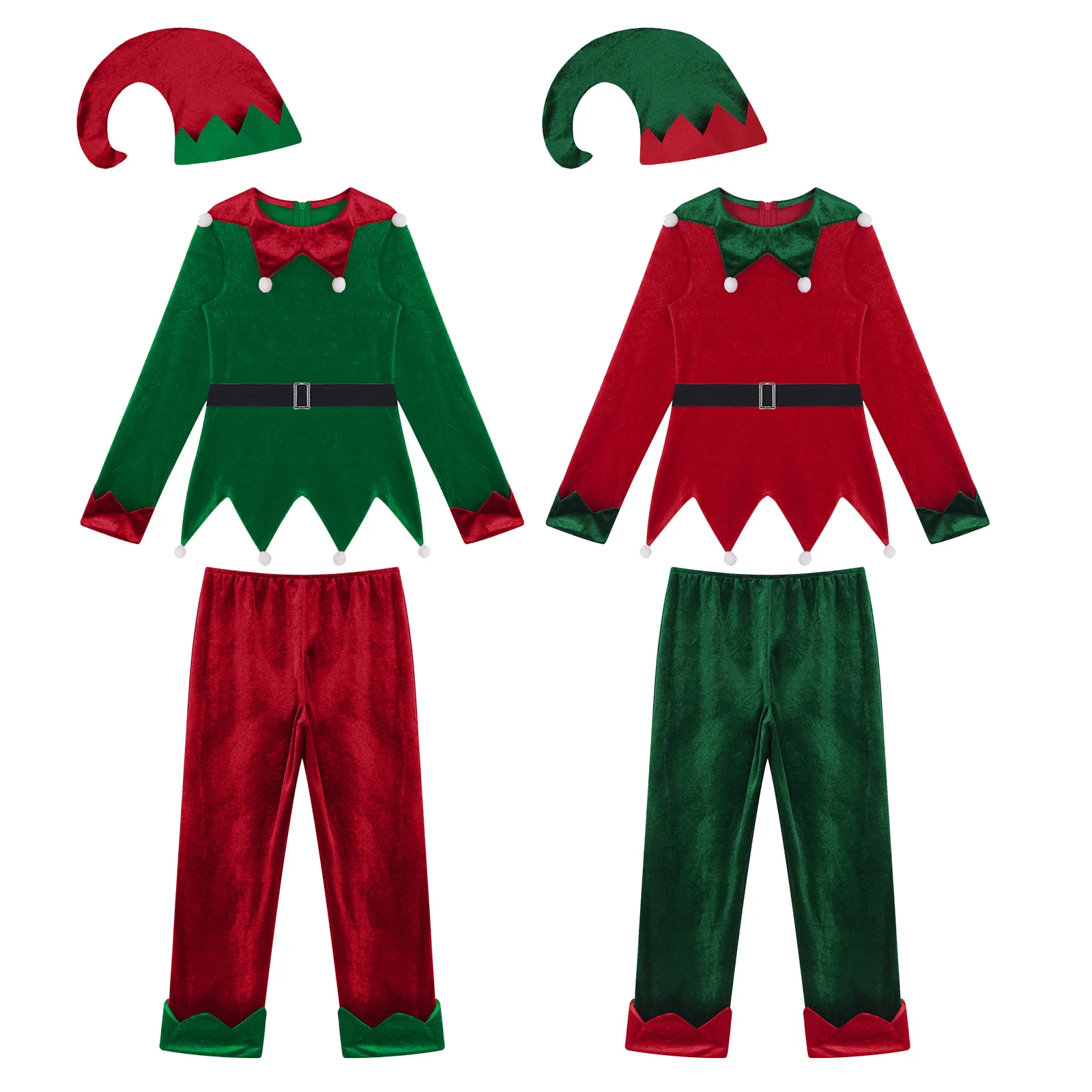 Kids Unisex Cute Christmas Elk Elf 