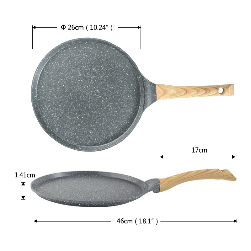 QueenTime Kitchen Pancake Pan Grill Frying Pan Nonstick Skillet Pan