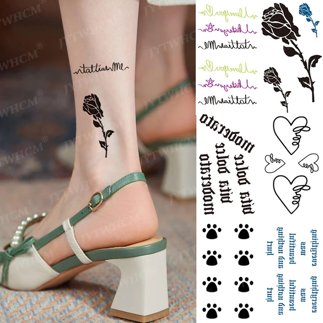 black-rose-foot-tattoos