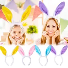 Easter Lovely Rabbit Hairband Rabbit Ear Adult Children Headband Easter party Bunny Ear Hair Accessories Party decor Kids Gift