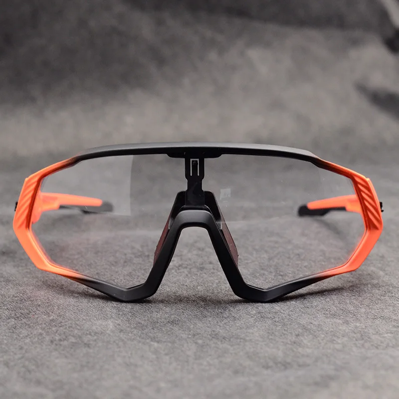 Cycling Sunglasses Sport Photochromic Eyewear Bicycle MTB Road Clear Hot-Sale Women Tr90 UV400 Discoloration Men Bicycle Goggles