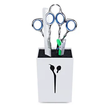 

Pro Hairdressing Scissors Holder Stand Case Large Capacity Salon Barber Scissors Hair Clips Storage Box Haircut Tool G0323