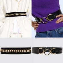 Vedawas ZA пояс ручной работы массивные ремни для женщин двойные Eleven ювелирные аксессуары трендовые ювелирные аксессуары Mujer