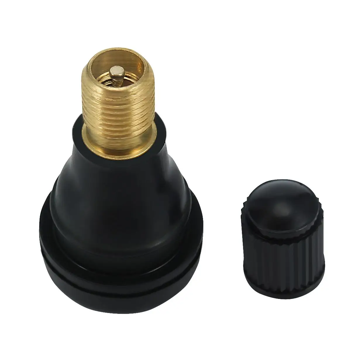 

Hot Sale 1/4pcs Auto TR412 Tire Valve Stems Short Black Rubber Tyre Tubeless Snap-in Vavle Wheels ATV Tires Parts