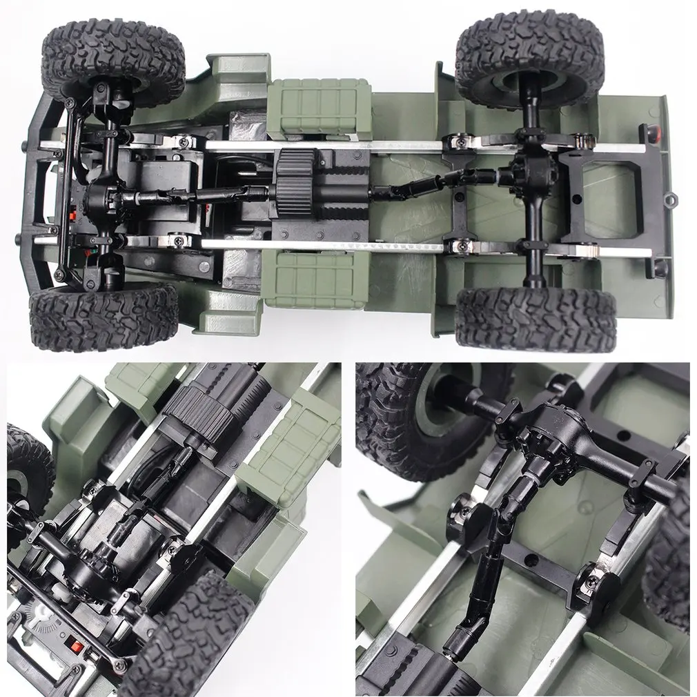 Настоящий 1:16 2,4G 4WD RC Гусеничный военный армейский грузовик с дистанционным управлением внедорожный автомобиль RTR игрушка Детский Электрический автомобиль игрушка подарок на день рождения