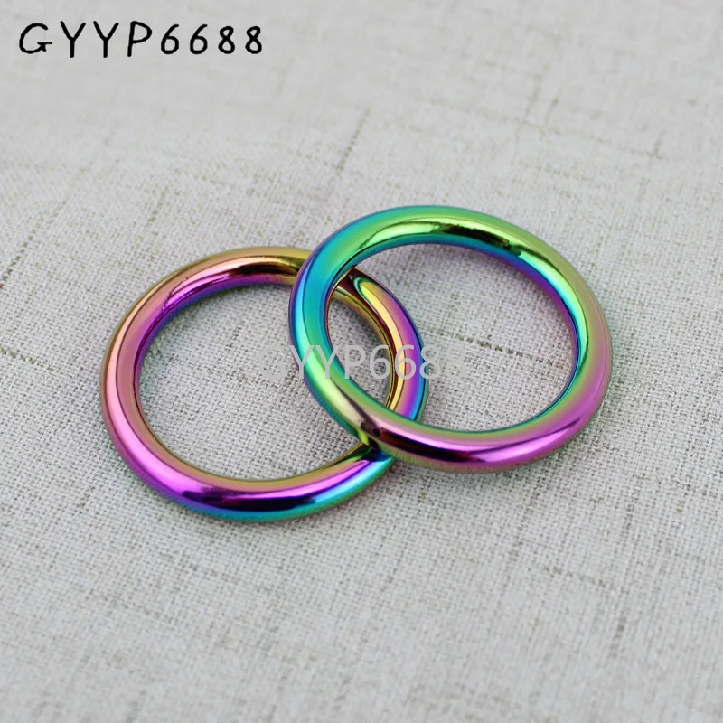 10-30-100pcs 1.6cm 1.8cm 2.5cm 3cm Rainbow pet's strap o ring,bags' accessories,alloy Welded Rings,Closed Round O ring 50pcs 25mm 38mm 50mm5 0 line brush antique brass color non welded round rings alloy metal o ring for bags straps belts connect