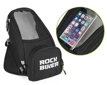 

2020 Magnetic Motorcycle Tank Bags For Phone GPS Navigation oil Tank Bag Fixed Straps Shoulder Tail Bag With Rain Cover
