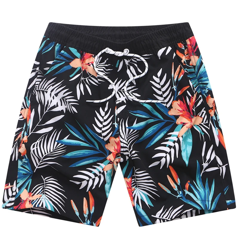 Pantalones cortos playa grandes, Shorts de baño para adolescentes, pantalones secado rápido, ropa estampada de moda| | - AliExpress