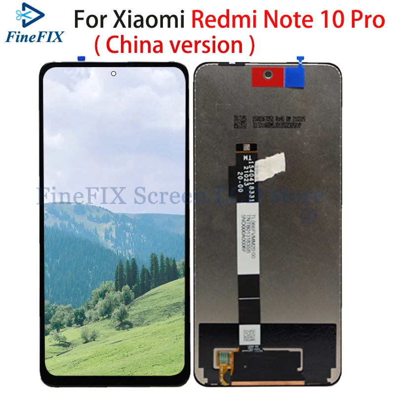 ЖК-дисплей 6 ''для Xiaomi Redmi Note 10 Pro сенсорная панель экран с дигитайзером для mi