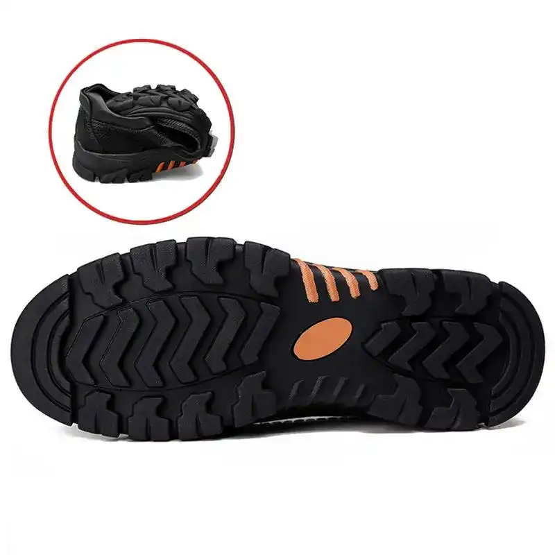 men genuine cow leather waterproof comfy non slip soft slip on casual oxfords