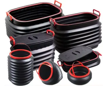 

High-quality Trendy 4L folding collapsible bucket fishing bucket of Multifunction container storage box