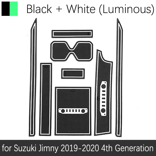 Jimny 19-20 White Противоскользящий коврик для Suzuki Jimny JB64 JB74 Jimny Sierra, аксессуары для ворот, противогрязный коврик для двери, автомобильный коврик - Название цвета: Jimny 19-20 White