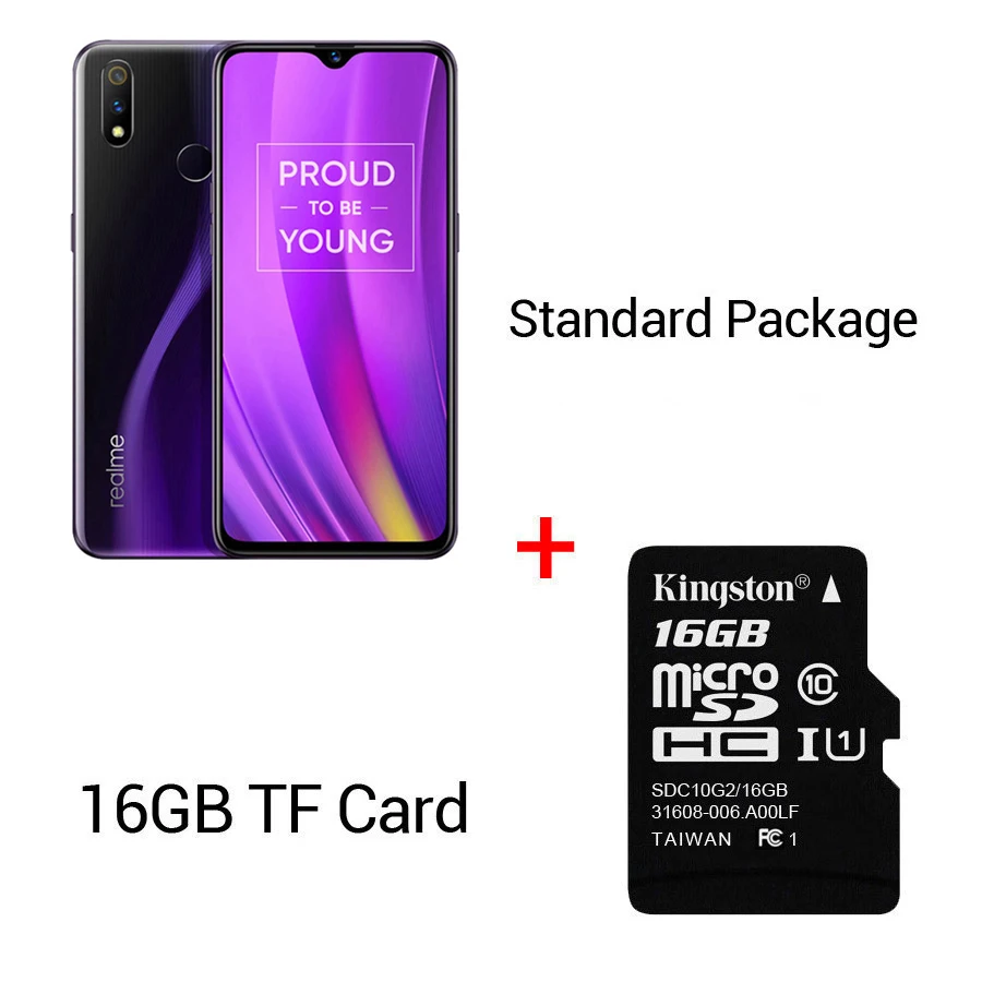 Глобальная версия REALME 3 pro 6,3 ''6/128 GB смарт мобильный телефон 4045 мА/ч, 16+ 5 Мп двойной Камера VOOC Быстрая зарядка 3,0 мобильный телефон - Цвет: purple N 16G card