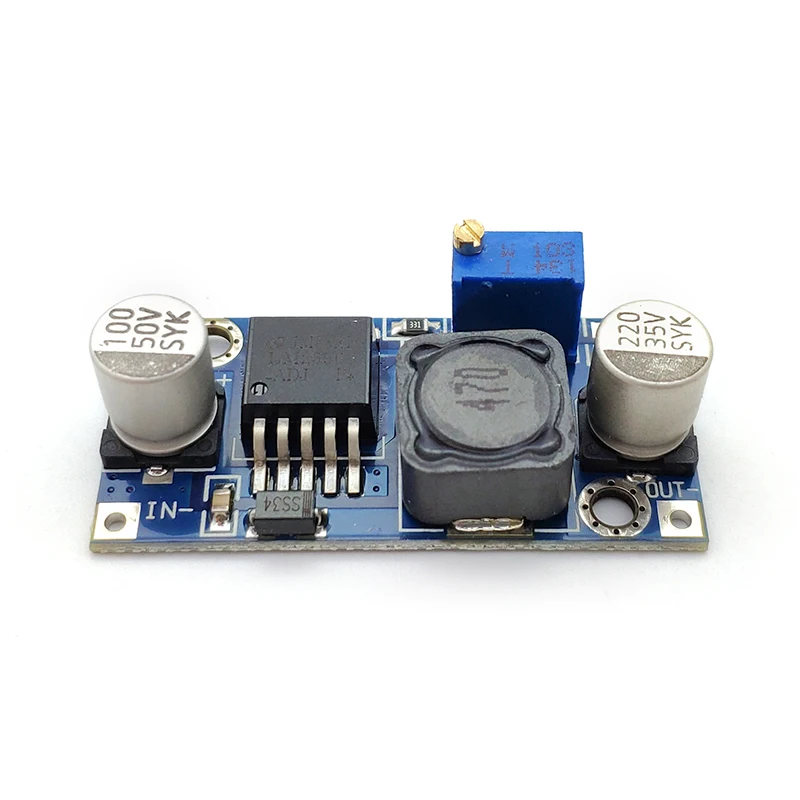 

100pcs High Quality LM2596 DC-DC Input 4V-35V Output 1.23V-30V Adjustable Step-down Power Supply Regulator module