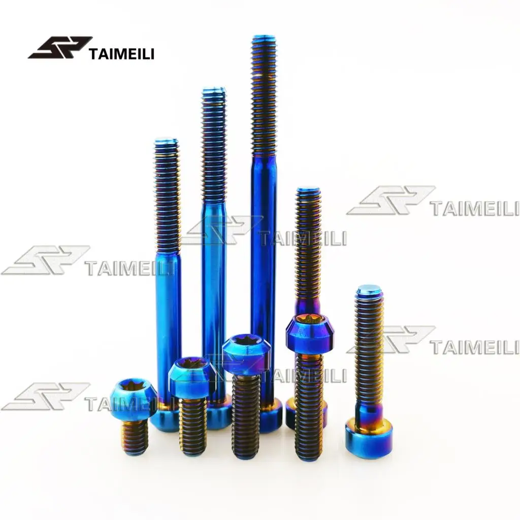 TAIMEILI titanium сплав винт M6x10 15 20 25 30 35, 40 50 60 70, 80, 90 мм с шестигранной головкой винт уход за кожей лица маска Велосипедный спорт мотоцикл модификации