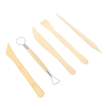 

Hand Tool Set 2 Set Clay Wood Sculpting Tool Wooden Handle Pottery Carving Ceramic Modelling Supplies Household Tool Set