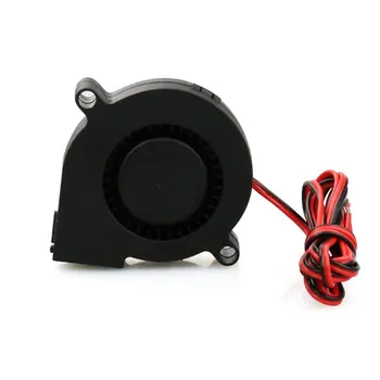 

Anet A8 A6 5015 Air Blower 12V 24V Ultra-quiet Oil Bearing Turbo Small Fan about 7500 RPM for 3D Printer DC 12V 35000 Hours 0.1A