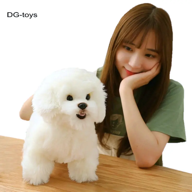 Имитация плюшевой собачьей игрушки Bichon Frise Супер милые набивные Pomeranian животные