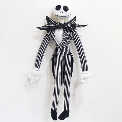 

The Nightmare Before Christmas Jack Skellington Sally Black Skeleton Skull Stuffed Plush Doll Halloween Gift