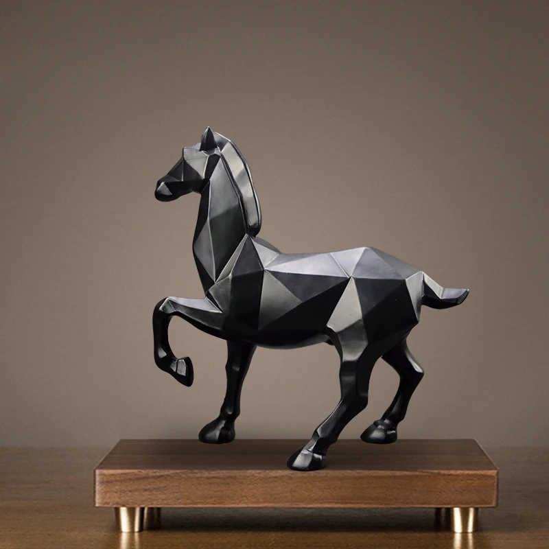 

Geometric Staute Horse figurines Abstract Resin Modern Sculpture Art Statues home decoration accessories modern Craft