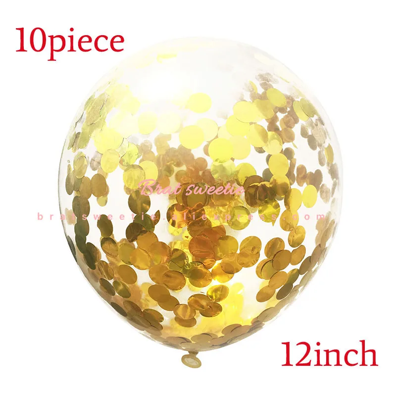 Gold Paper Plates Straws Napkins Bachelorette Party Tableware Adult Birthday Party Supplies Wedding Table Decorations - Цвет: 10pc gold confetti