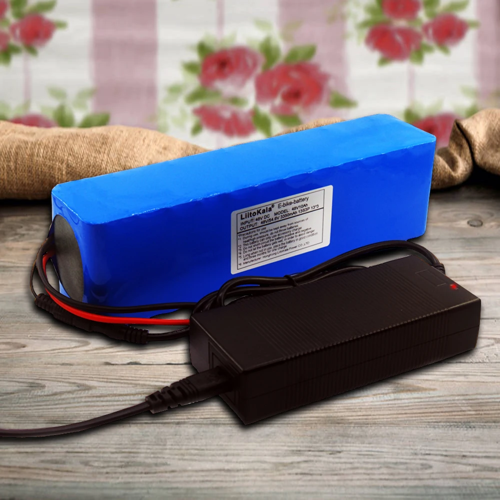 Liitokala Новый 48 В 10Ah литиевая батарея 18650 10000mAh аккумуляторная BMS 15A разрядка XT60 заряд