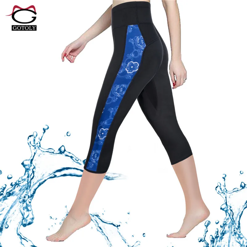 Gotoly Neoprene Weight Loss Pants Fat Burning Women Reducing and Training Short Slimming Cropped Trousers Thigh Control Shapers | Женская